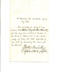 Certificate of admission to becoming an Advocate