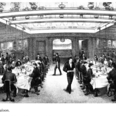 Liguria saloon Liguria saloon for first class passages