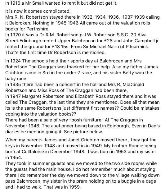 THE HISTORY OF THE CRAGGAN